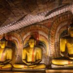 Seated+Buddhas+at+Dambulla+Cave+Temple